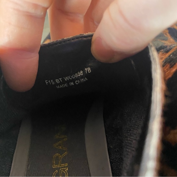 Cole haan zerogrand chukka Womens size 7 shoes leopard print slip on boots - Picture 8 of 8